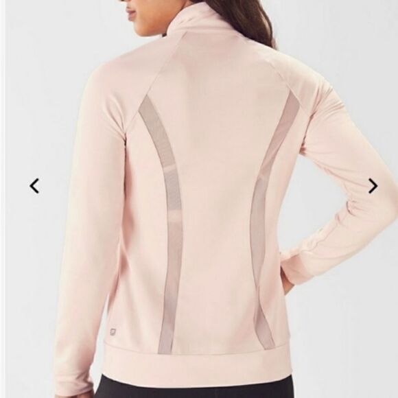 Fabletics Marianne Mesh Jacket in blush pink xxs - Picture 2 of 7